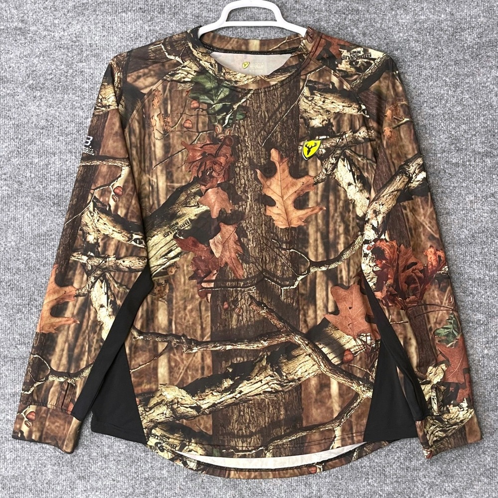 Scent Shield Mens Mossy Oak Break-Up Infinity Camo Long Sleeve Hunting Shirt L